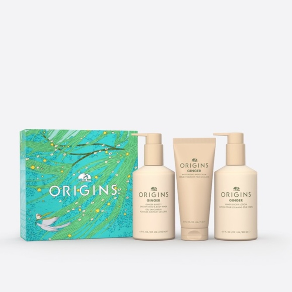 ✨ Origins Ginger Nourishing Essentials Full-Size Gift Set